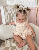 Oatmeal Bow Clips
